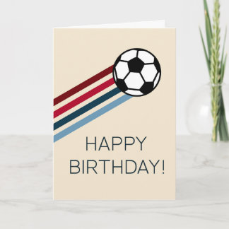 Cartão de Aniversário Feliz para Ele Fã de Futebol