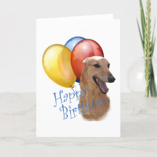 Cartão de Aniversário Feliz para Greyhound