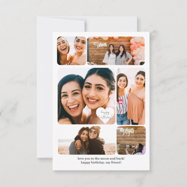 Cartão de Aniversário Feliz para o Melhor Amigo da (Frente)