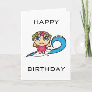 Cartão de Aniversário Feliz para Personagem de d