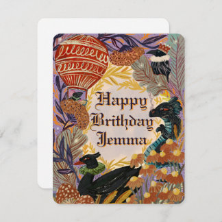 Cartão de Aniversário Feliz Personalizado Natureza