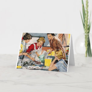 Cartão de Aniversário Feliz Retro