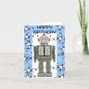 Cartão de aniversário feliz RoBoT