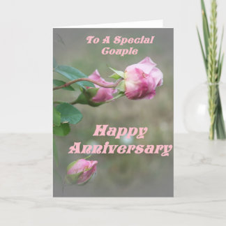 Cartão de aniversário feliz rosa rosa rosa rosa