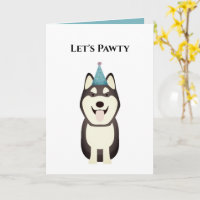 Cartão de Aniversário Feliz, Rouco Pawy Vamos