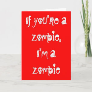 Cartão de Aniversário Feliz Zombie