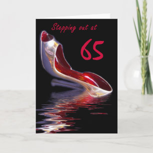 Cartão de Aniversário feminino Stilletto 65