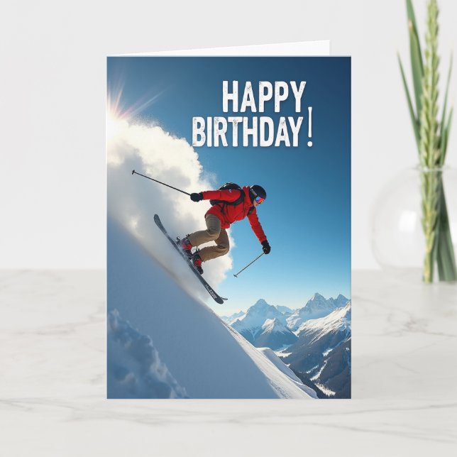 Cartão de Aniversário Festivo (Frente)