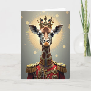 Cartão de Aniversário Festivo com Halo Dourado