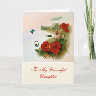 Cartão de Aniversário Filha