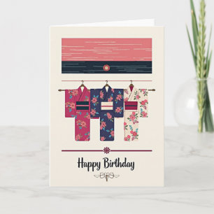 Cartão de Aniversário Flor de Fuchsia