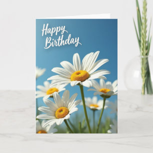 Cartão de Aniversário Flor de Nascimento Ensolarad