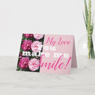 Cartão de Aniversário Flor de Rosa Rosa Me Faz Sor