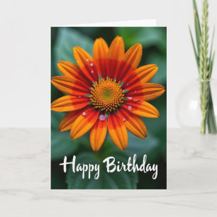 Cartão de Aniversário Flor Flamejante