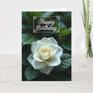 Cartão de Aniversário Flor Verdejante