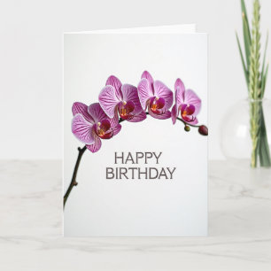 Cartão de Aniversário Floral em Arco