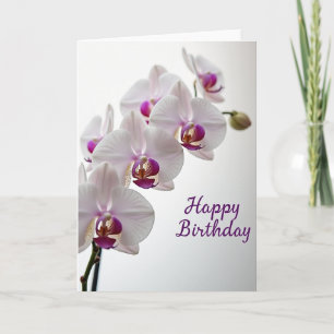 Cartão de Aniversário Floral Etéreo