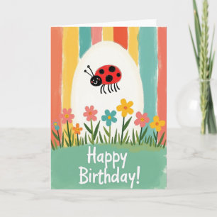 Cartão de Aniversário Floral Jardim Doce