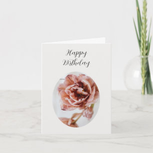 Cartão de aniversário floral para ela