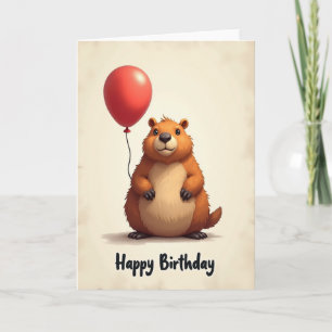 Cartão de Aniversário Floresta Adocicado