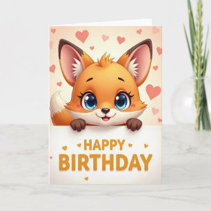 Cartão de Aniversário Floresta Alegre