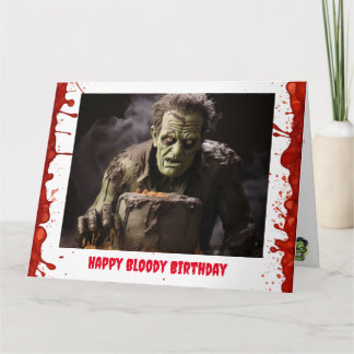 Cartão de Aniversário Frankenstein