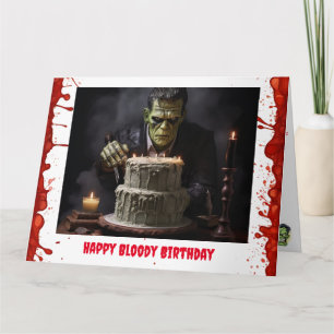 Cartão de Aniversário Frankenstein