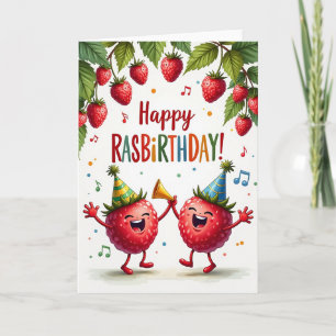Cartão de Aniversário Frutas de Festa
