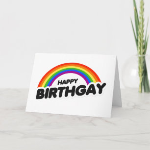 Cartão de Aniversário Gay