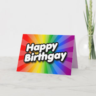 Cartão de Aniversário Gay