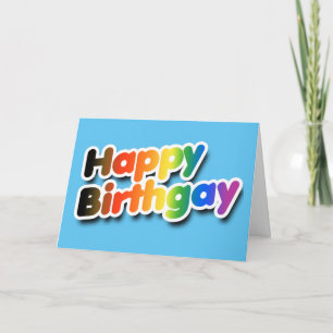 Cartão de Aniversário Gay