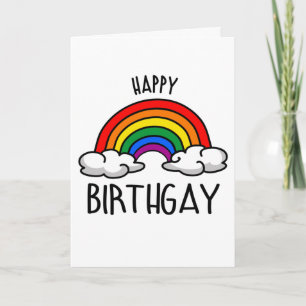 Cartão de Aniversário Gay