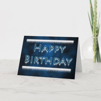 Cartão de aniversário gelado