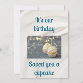 Cartão de Aniversário Gêmeo