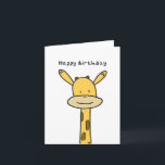 Cartão de Aniversário Girafa<br><div class="desc">Olá,  HoopersCreations! Pegue um dos nossos cartões de aniversário,  perfeito para família e amigos!</div>