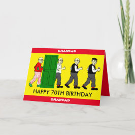 cartão de aniversário GRANDAD 70