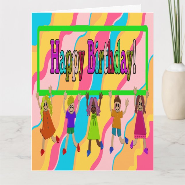 Cartão de Aniversário Grande (Frente)
