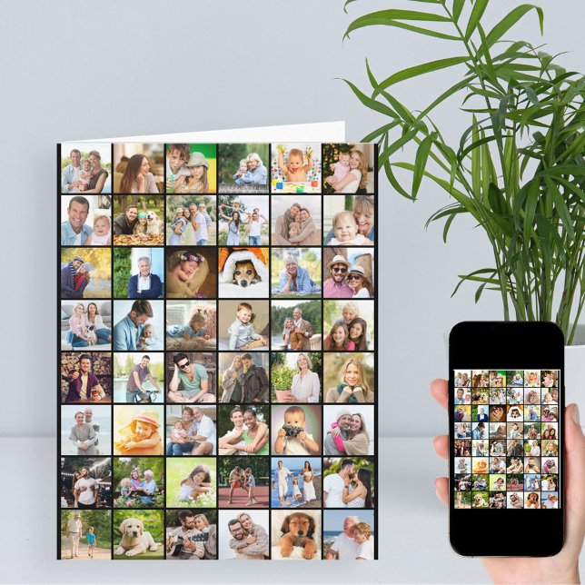 Cartão de Aniversário Grande De Qualquer Colagem D (Criador carregado)