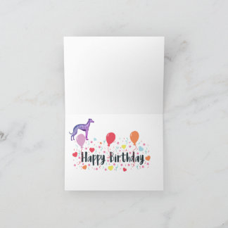Cartão de aniversário Greyhound