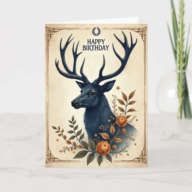 Cartão de Aniversário Guardião da Floresta (Frente)