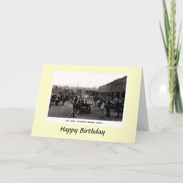 Cartão de Aniversário - Guinness Brewery, Dublin (Frente)