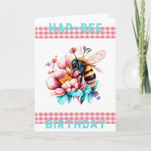 Cartão de Aniversário Hap-Bee