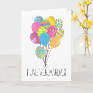 Cartão de aniversário holandês