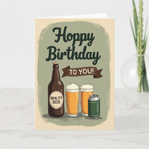 Cartão de Aniversário Hoppy Brew