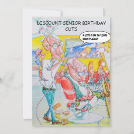 Cartão de aniversário humorístico de meia-idade