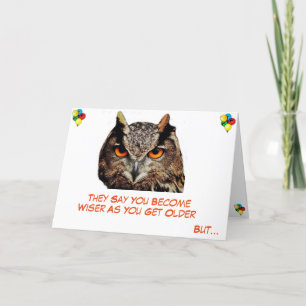 Cartão de Aniversário Humorístico "Mais Velho Mas