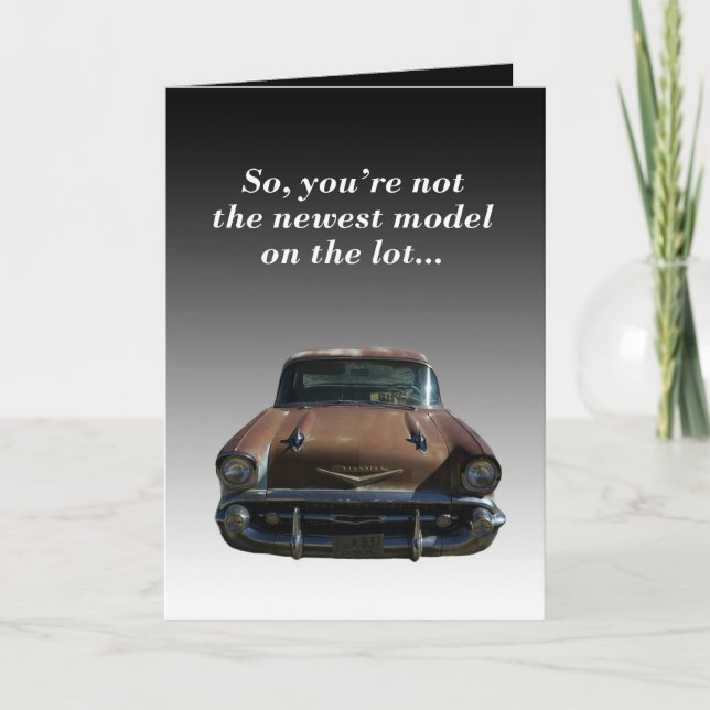 cartão de aniversário humorístico para todos (Frente)