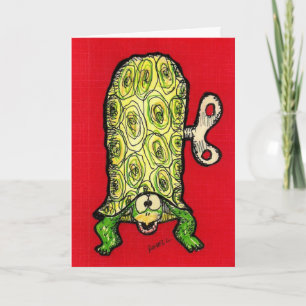 Cartão de Aniversário Humorístico Turtle