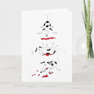 Cartão de aniversário impertinente do cão