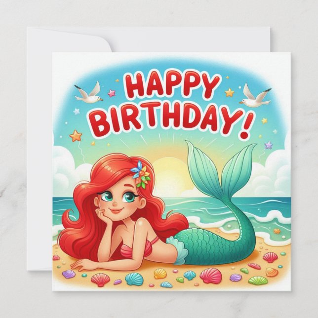 Cartão de aniversário infantil (Frente)